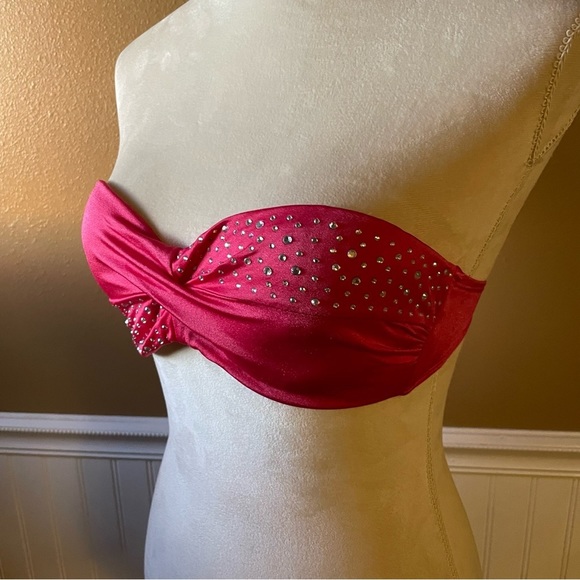 Y2k Vintage Victoria’s Secret Bandeau Swim Top Sz S - Picture 2 of 8